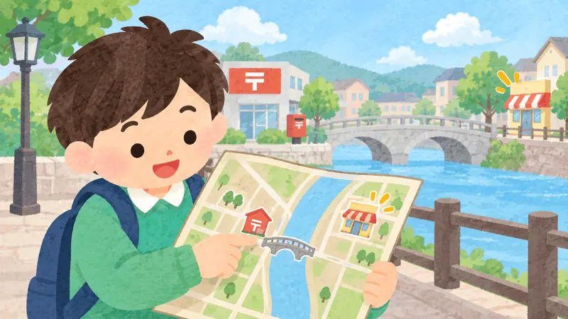 A town beside a river