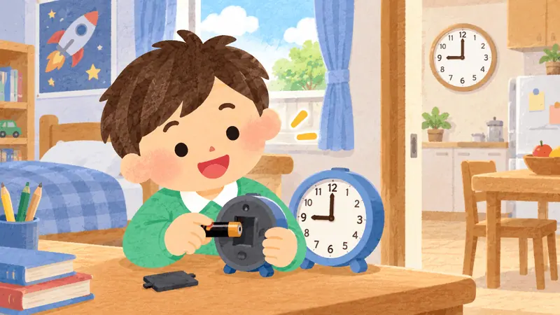 A clock showing the time