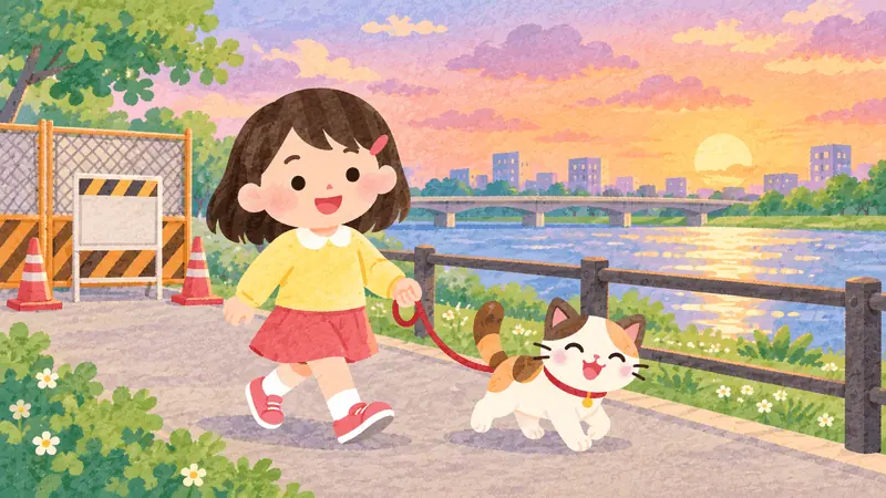 A dog walking in a park