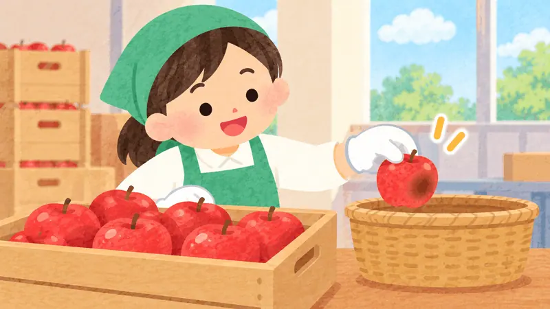 Bright red apples at a fruit stall