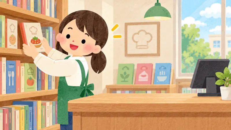 A Japanese book on a shop shelf