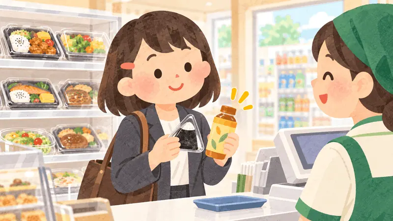 A person choosing what to eat for lunch